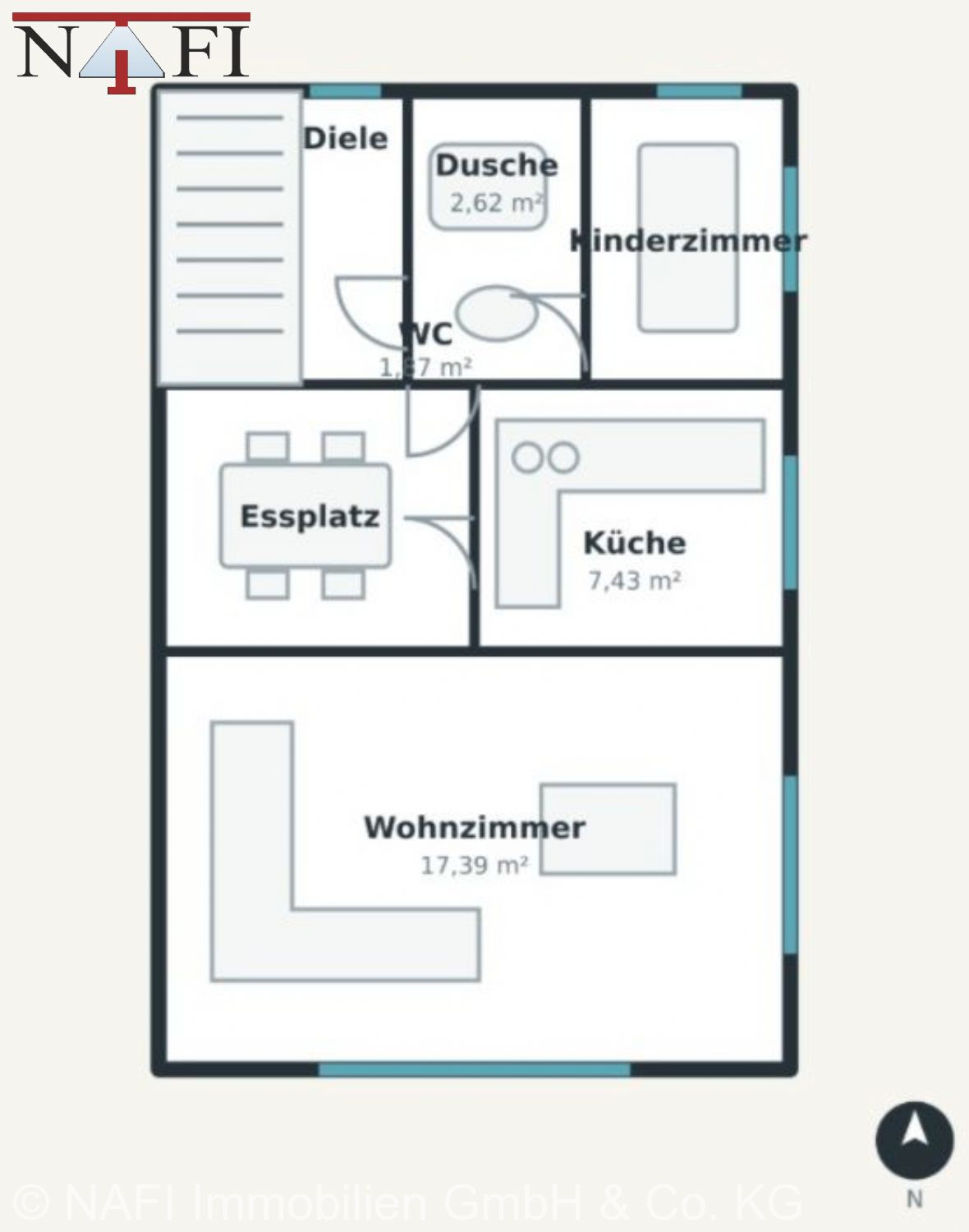 ** Modernisiertes Einfamilienhaus mit Einliegerwohnung und Sonnengarten ** - Grundriss EG (24548)