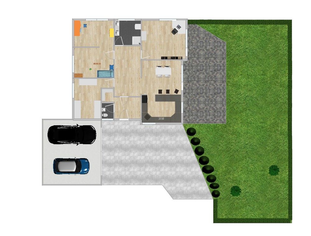 ***In attraktiver Wohnlage – modernes Architektenhaus *** - Grundriss EG/UG (22427)