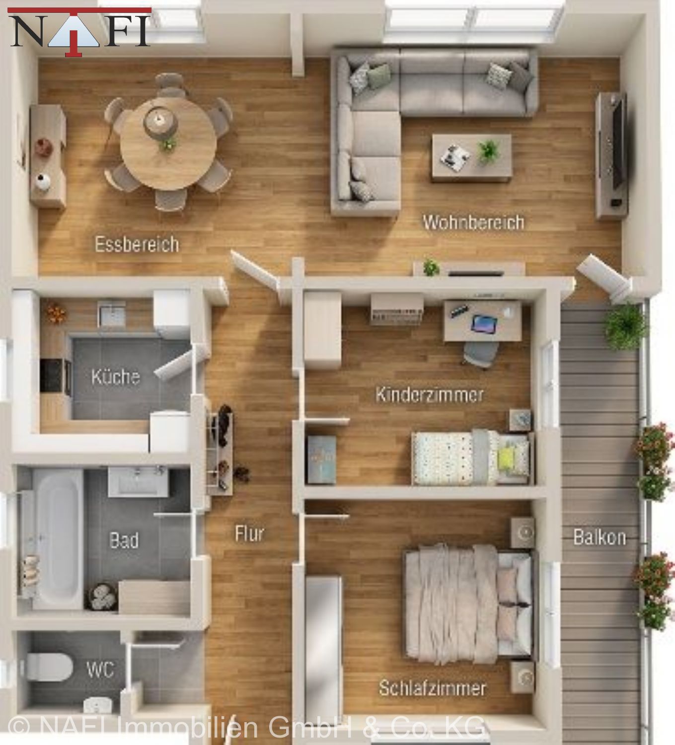 **Ein Zuhause zum Wohlfühlen: Großzügige, helle 3–4-Zimmer-Wohnung in attraktiver Wohnlage** - Grundriss (23527)