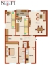 Grundriss - Familienfreundliche 4-Zimmer-Wohnung mit Balkon und Tiefgaragenstellplatz