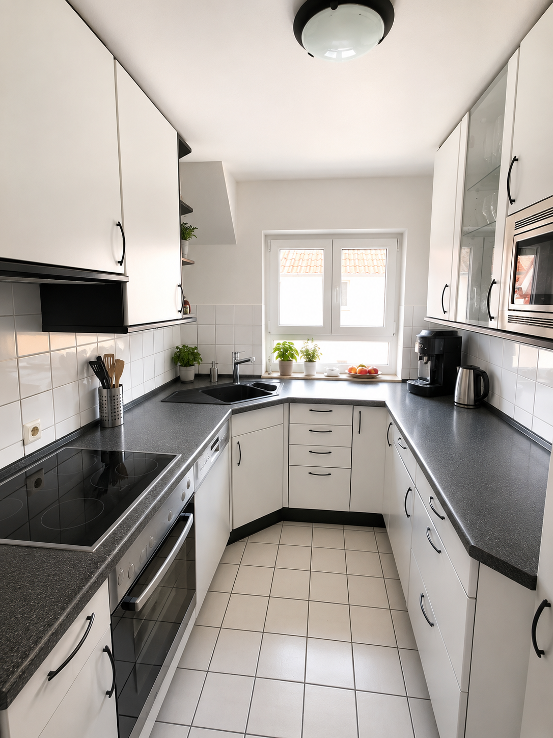 Moderne 4-Zimmer-Maisonettewohnung mit Wintergarten und zwei Tiefgaragenstellplätzen - Küche 1. Ebene (24468)