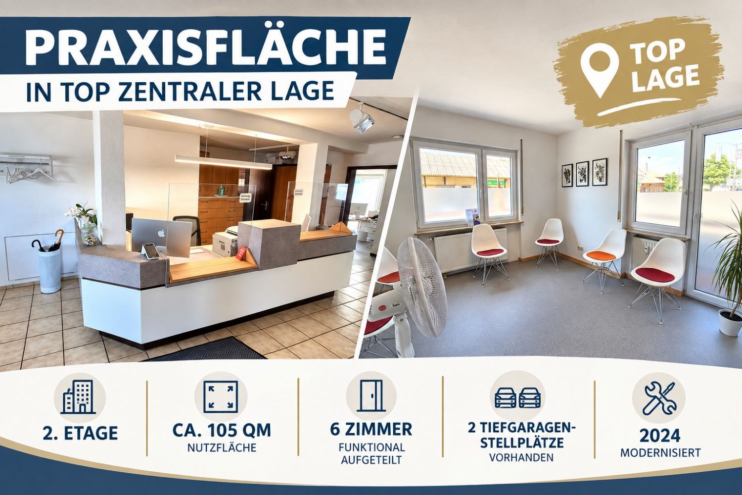 **Attraktive Praxisfläche – Ideal für Fachärzte und Therapeuten** - Titelbild (24568)