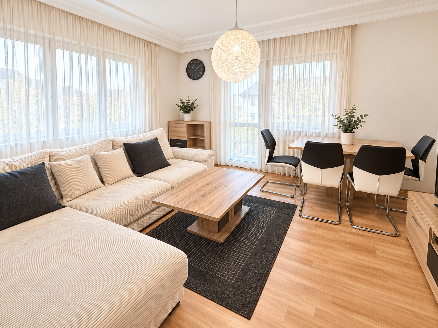 **Modernisiertes 4-Familienhaus mit großem Garten – ideal für Mehrgenerationenwohnen** - Wohnen EG Links (25189)