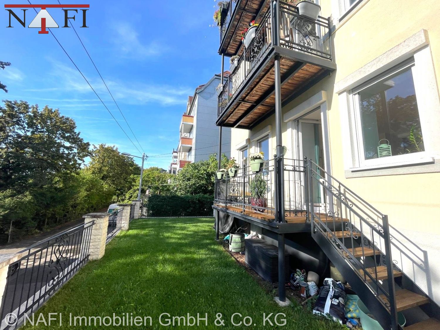 **Stilvoll kernsanierte Gartenwohnung mit 165 m² – Terrasse, Garten & Balkon in Stuttgart-Nord** - Garten (25357)
