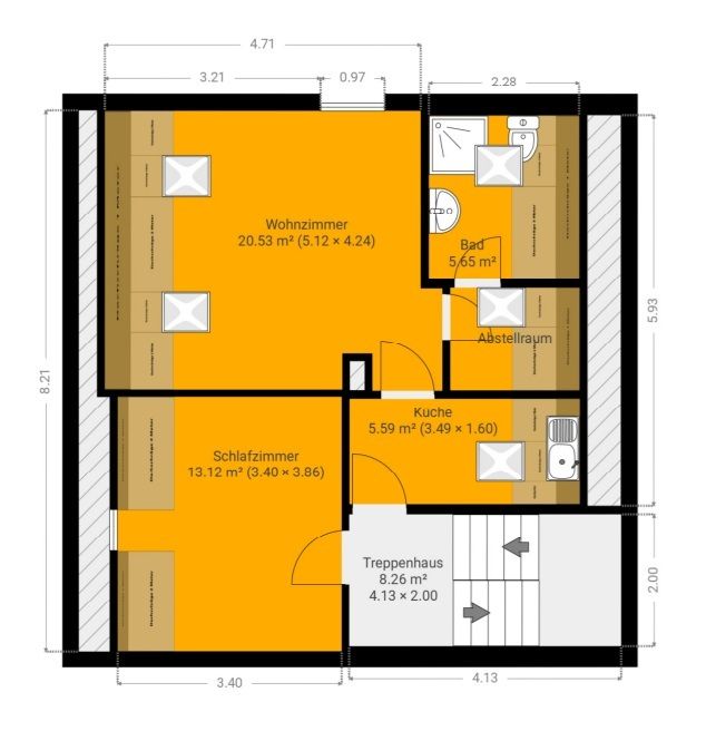 Ein Zuhause voller Möglichkeiten – charmant, großzügig und bereit für Ihre Familiengeschichte - Grundriss OG-DG (27211)