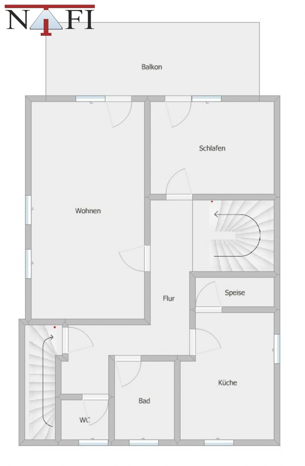 *Familienfreundlich wohnen – Moderne 4,5-Zi.-EG-Wohnung mit Garten* - Grundriss OG (24969)