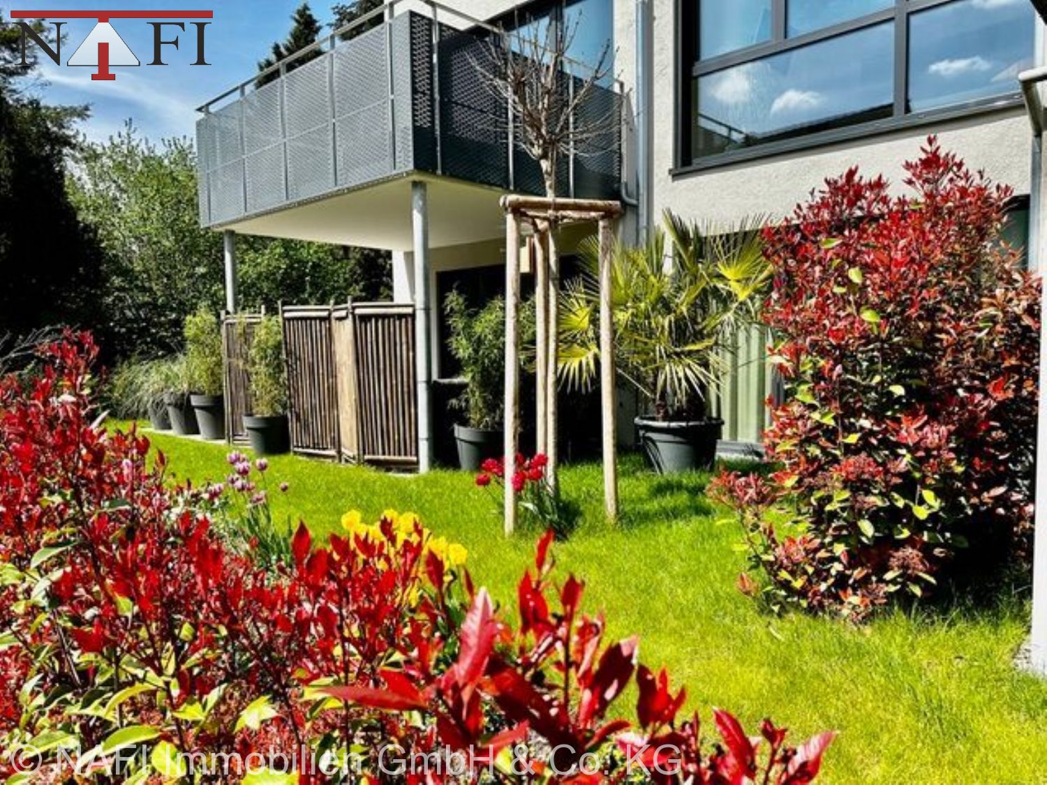 ** Wohnen mit Anspruch – Hochwertige Gartenwohnung im modernen KfW-55-Neubau ** - Gartenansicht (24501)