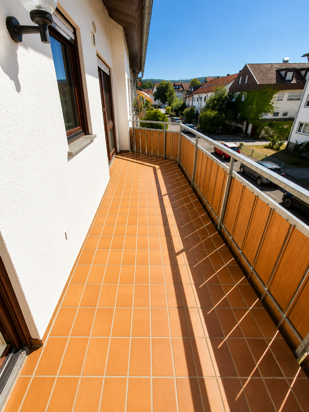 Gepflegte 3,5-Zimmer-Etagenwohnung mit großzügigem Westbalkon – sofort bezugsfrei - Balkon (22312)