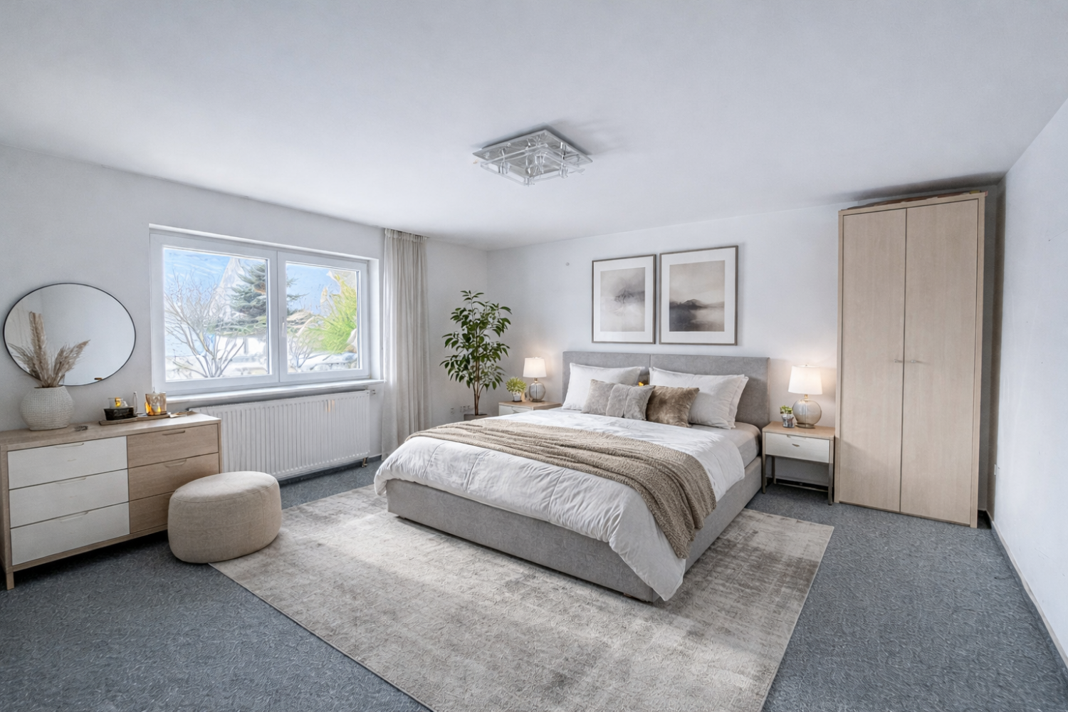 ** Neuwertig und energieeffizient: Modernes Haus mit Doppelgarage ** - Schlafzimmer illustration (22464)