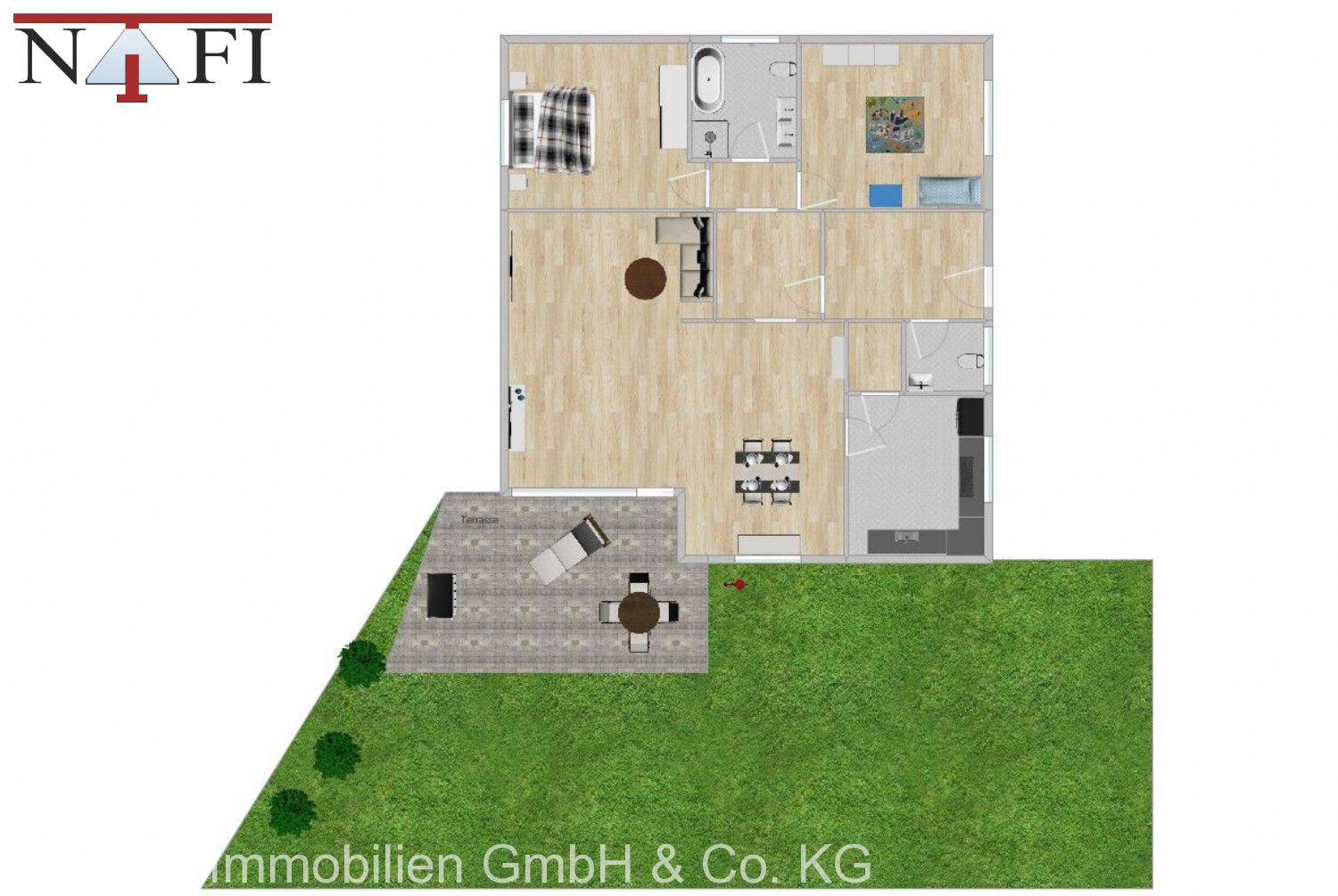 ** Leben zwischen Natur und Ortsrand – energetisch im Einklang ** - EG Grundriss (25228)