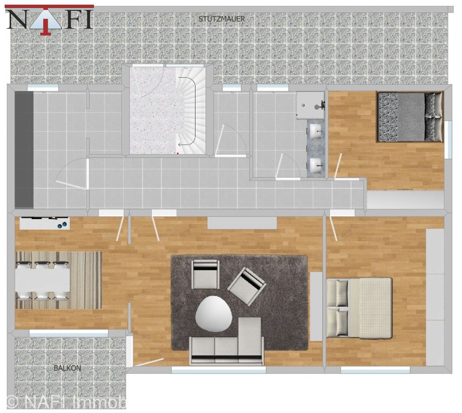 ** Solide Kapitalanlage: Mehrfamilienhaus mit Entwicklungspotenzial ** - Grundriss EG (22119)
