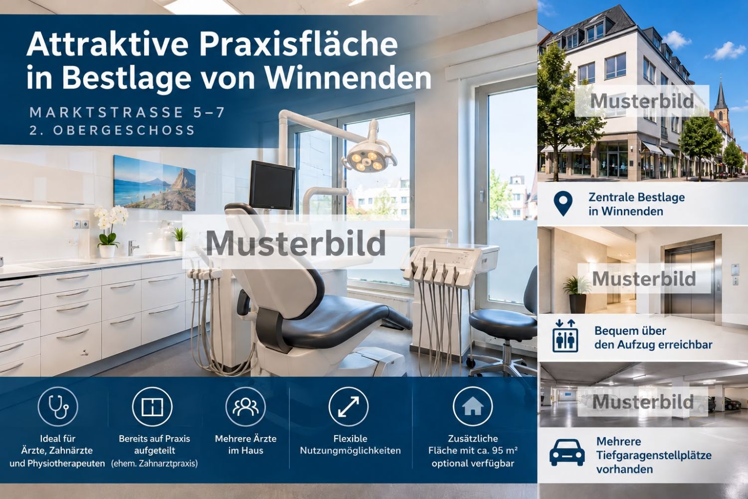 Attraktive Praxisfläche in Bestlage von Winnenden – Ideal für Ärzte, Zahnärzte und Physiotherapeuten - Bild (27735)